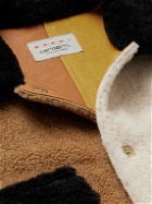 Marni - Carhartt WIP Colour-Block Reversible Shearling Shirt Jacket - Brown