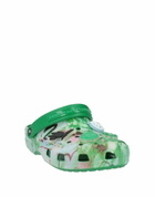 Crocs X Futura Laboratories Womens Mules & Clogs in Green