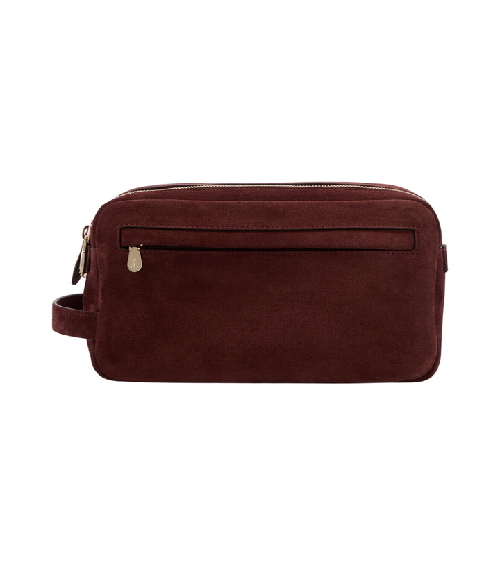 Photo: Brunello Cucinelli Suede toiletry bag