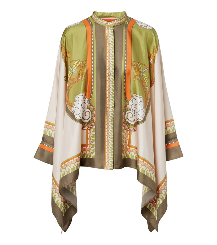 Photo: La DoubleJ Foulard printed silk twill shirt