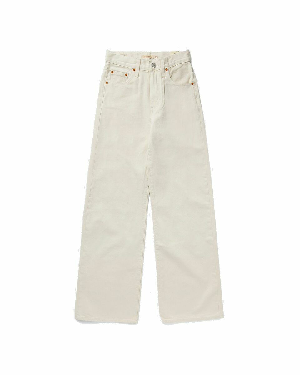 Photo: Levis Ribcage Wide Leg H223 White - Womens - Jeans