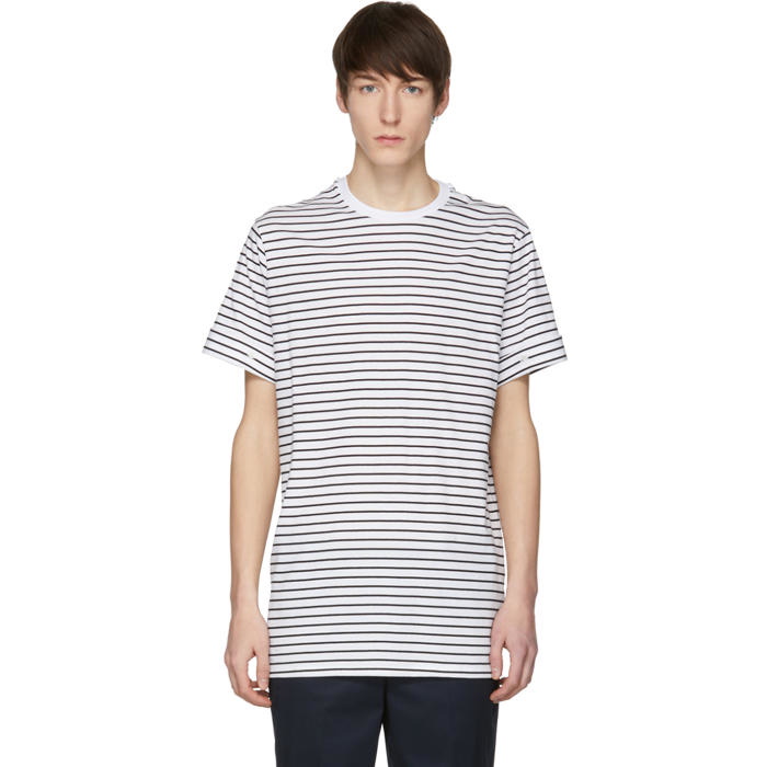 Photo: Neil Barrett White and Black Stripe T-Shirt