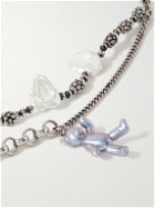 Acne Studios - Silver-Tone, Mother-of-Pearl and Enamel Necklace