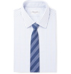 Charvet - Blue Checked Cotton-Poplin Shirt - White