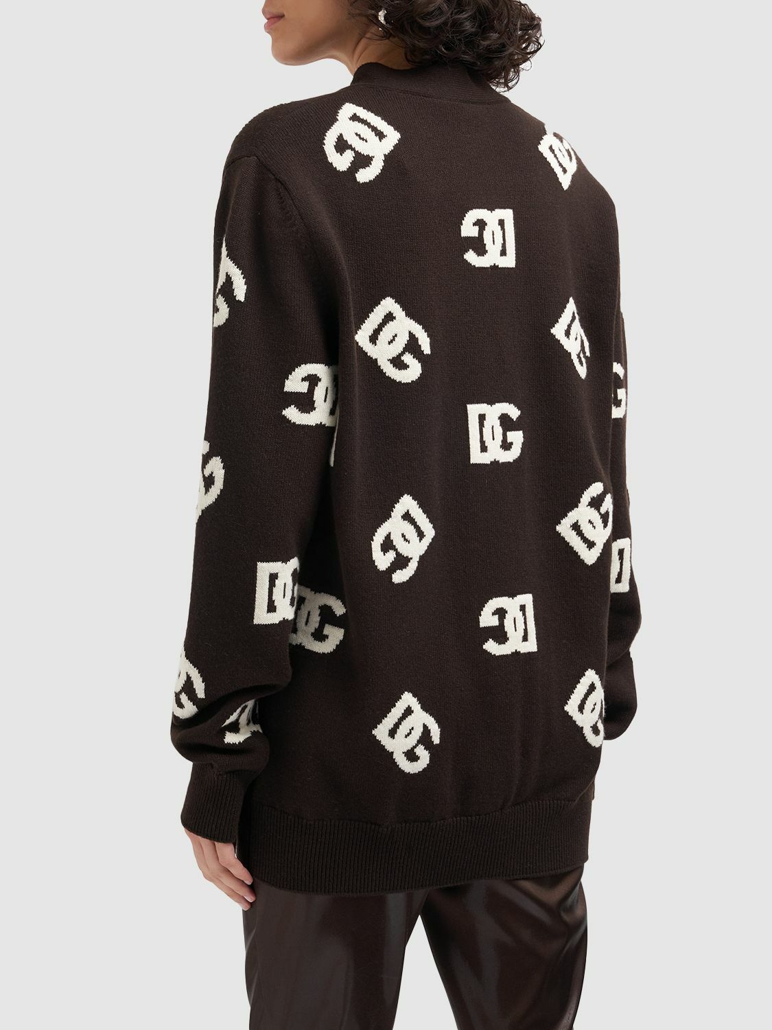 DOLCE&GABBANA Logo Knit Cardigan