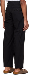 AURALEE Black Pleated Trousers