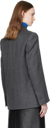 TOTEME Gray Herringbone Blazer
