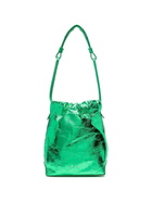 BY FAR - Mons Metallic Leather Handbag