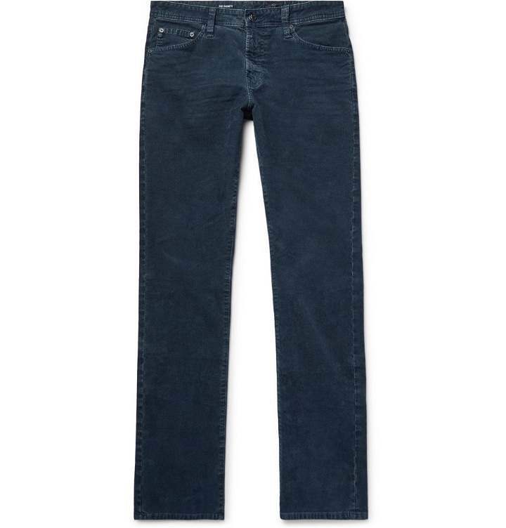 Photo: AG Jeans - Everett Slim-Fit Cotton-Blend Corduroy Trousers - Men - Storm blue