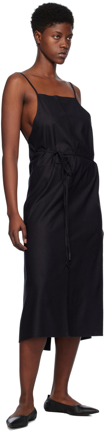 Baserange Black Yumi Apron Midi Dress Baserange