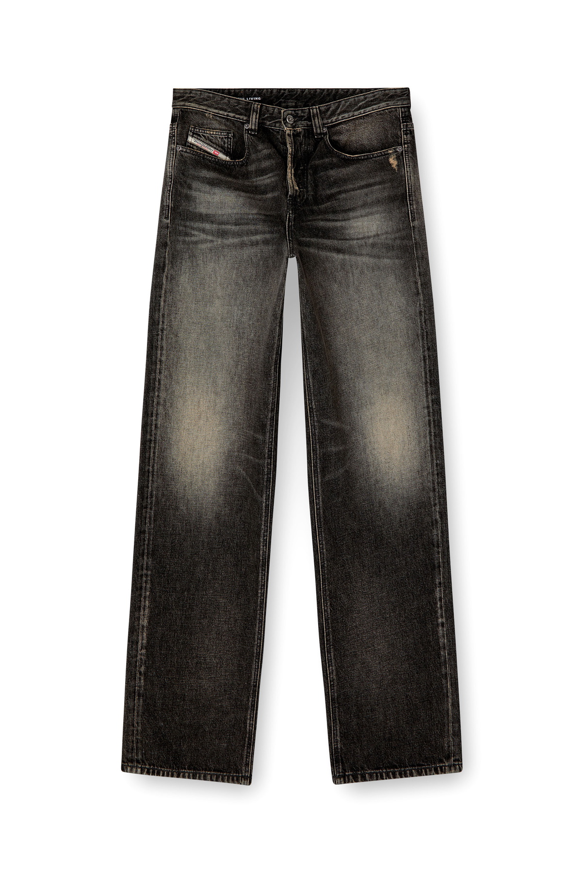 Diesel Relaxed Jeans - 2001 D-Macro - Jeans Mens in Black Diesel