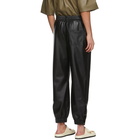 Nanushka Black Vegan Leather Goro Trousers