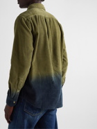 Portuguese Flannel - Dip-Dyed Cotton-Corduroy Shirt - Green