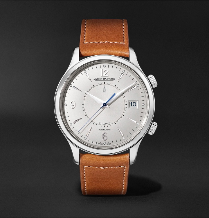 Photo: Jaeger-LeCoultre - Master Control Memovox Automatic 40mm Stainless Steel and Leather Watch, Ref. No. Q4118420 - Silver