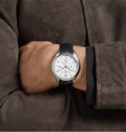 Baume & Mercier - Clifton Automatic 43mm Stainless Steel and Alligator Watch, Ref. No. 10449 - White