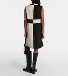 'S Max Mara Nausica cotton faille minidress