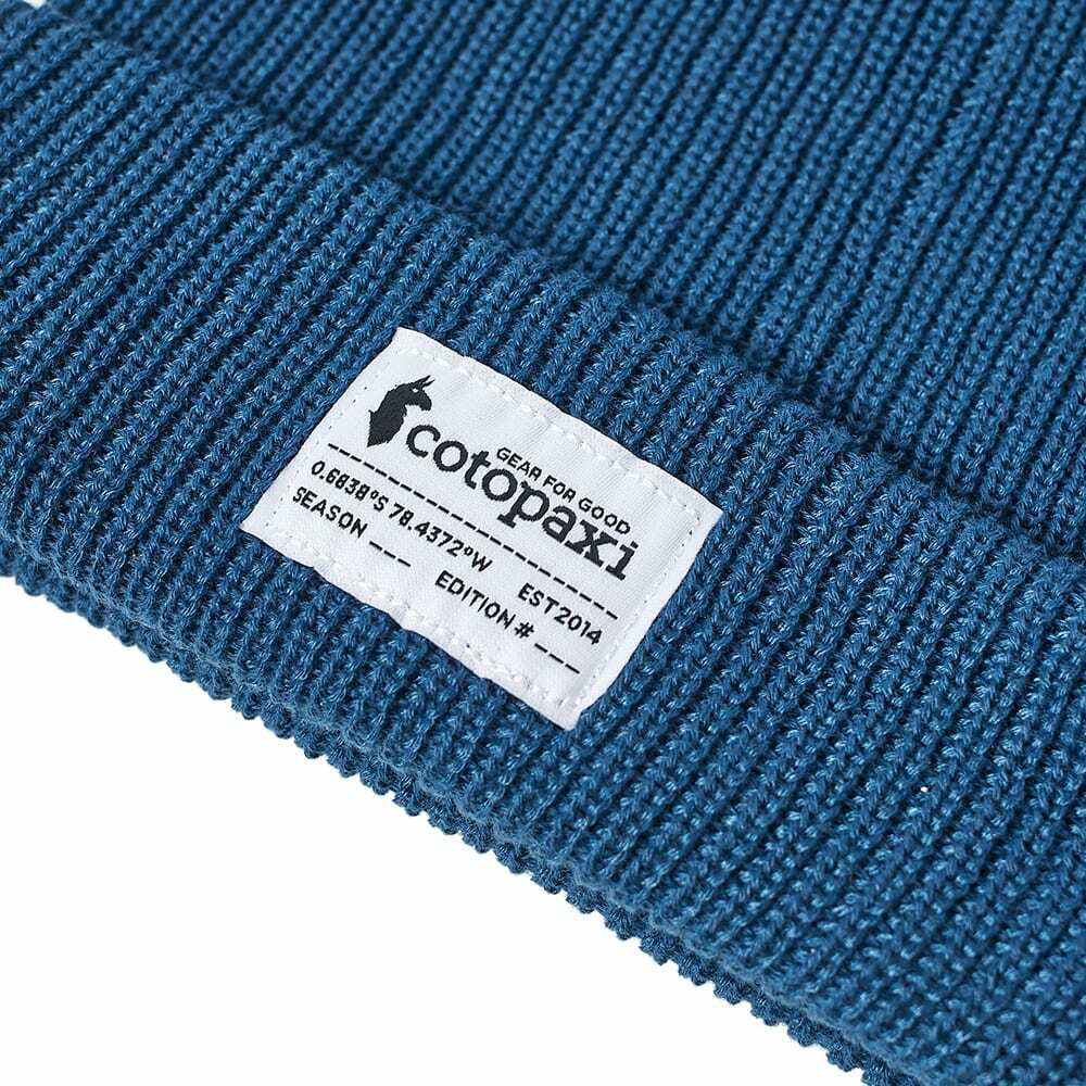 Cotopaxi Men's Wharf Patch Beanie in Indigo Cotopaxi