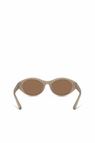 Diesel Oval sunglasses - Sunglasses - Unisex - Brown