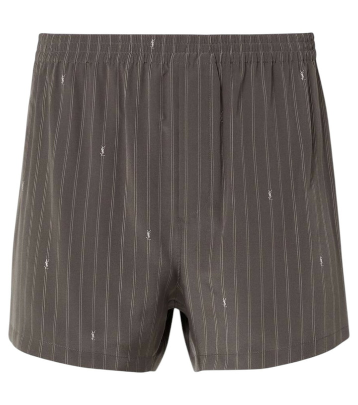 Photo: Saint Laurent Silk boxer briefs