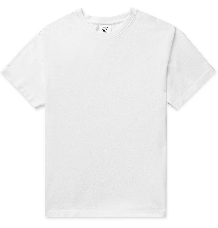 Photo: Les Girls Les Boys - Cotton-Piqué T-Shirt - White
