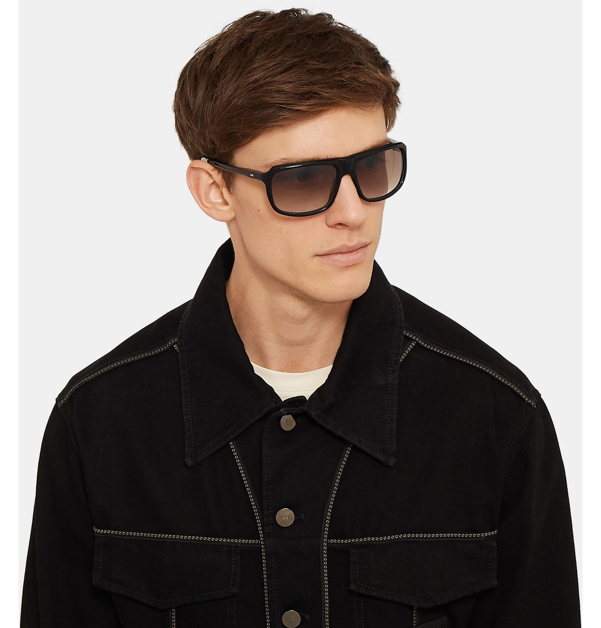 Kirk Originals - Terry Square-Frame Acetate Sunglasses - Black