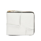Comme des Garçons Wallet SA7100RH Reversed Hem Wallet in White 