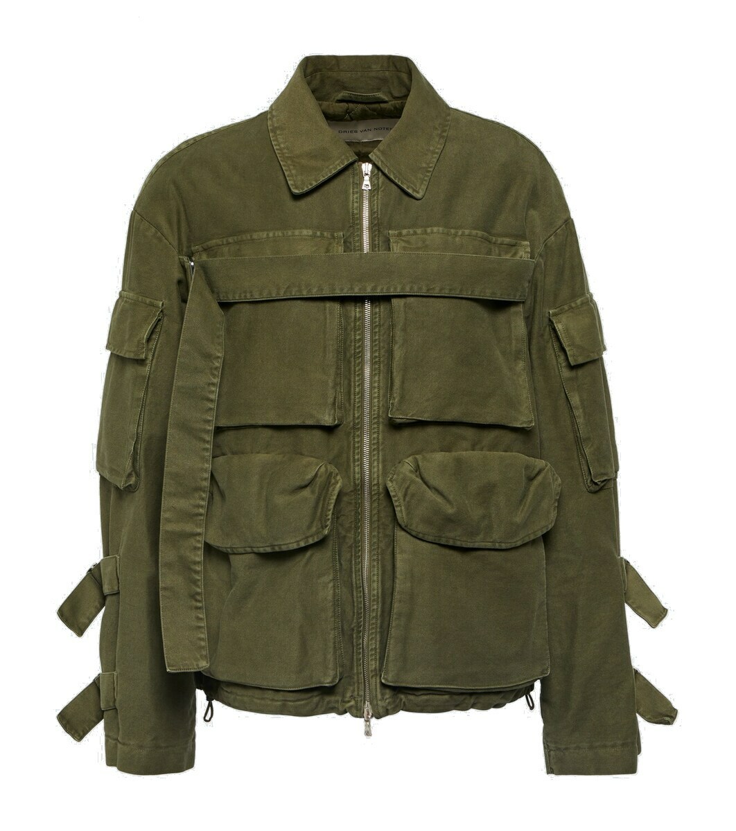 【DRIES VAN NOTEN】ボタニカル柄 ジャケット Green 送料関税込 DRIES VAN NOTEN】ボタニカル柄 ジャケット Green 送料関税込