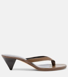 JUDE Rooty leather thong sandals