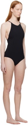 TOTEME Black High Neck One-Piece Swimsuit