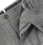 Incotex - Black Slim-Fit Prince of Wales Checked Wool-Twill Trousers - Gray