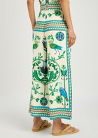 Lug Von Siga Maria Printed Linen Trousers Green