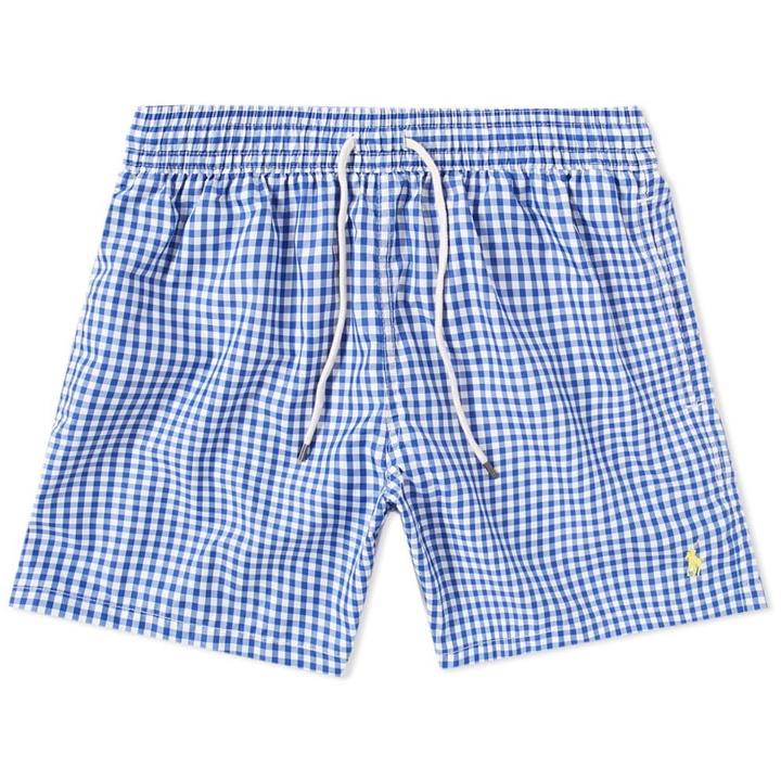 Photo: Polo Ralph Lauren Gingham Traveller Swim Short Blue