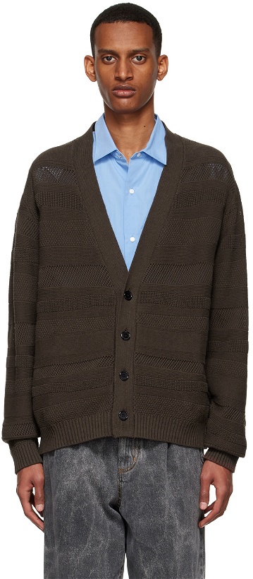 Photo: mfpen Brown Recycled Cotton Cardigan