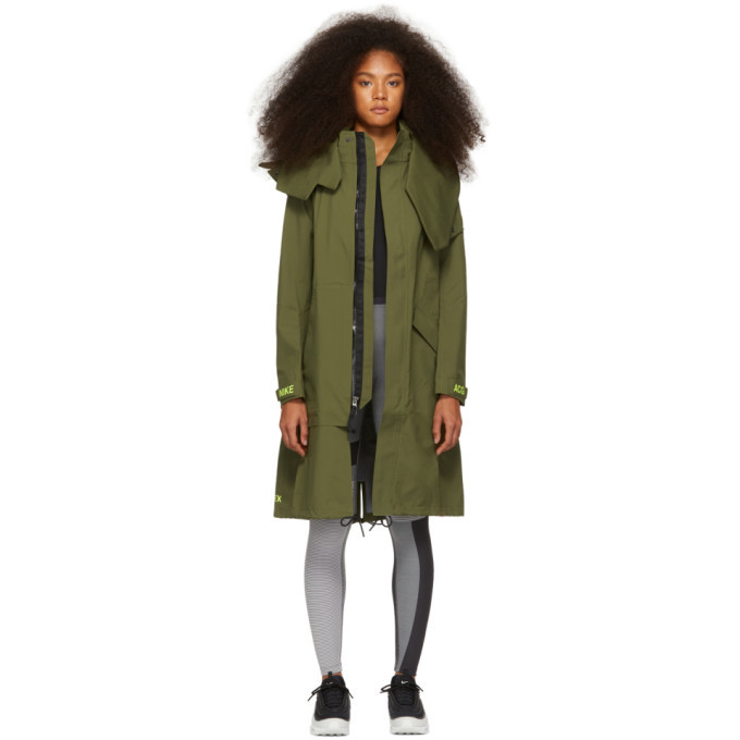 Photo: NikeLab Green Errolson Hugh Edition Hooded Coat