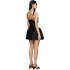 SHUSHU/TONG Black Lace Trim Bustier Minidress
