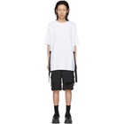 D.Gnak by Kang.D White Buckle Tape T-Shirt