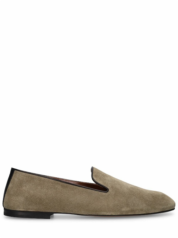 Photo: WALES BONNER Suede Loafers