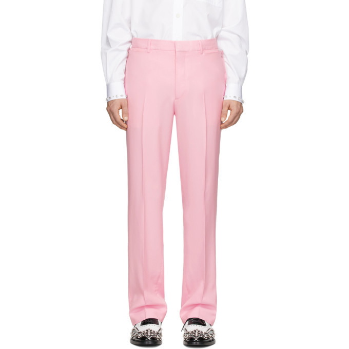 Fuchsia pink wool pant  Theory  Shop Womenu2019s Straight Leg Pants  Online In Canada  Simons