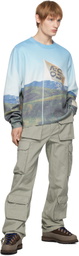 RCOS Multicolor Flag Print Knit Sweater