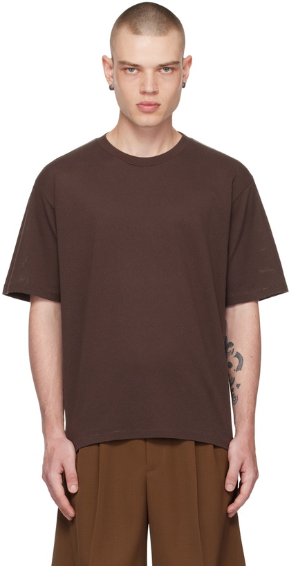 Photo: AURALEE Brown Crewneck T-Shirt