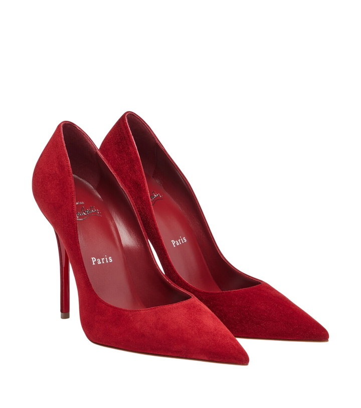 Photo: Christian Louboutin Miss Z suede pumps