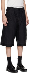 Maison Margiela Black Cotton Shorts
