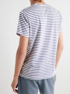 Save Khaki United - Striped Cotton-Blend Jersey T-Shirt - Blue