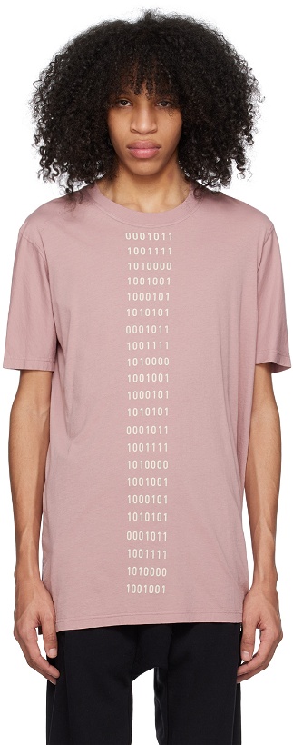 Photo: 11 by Boris Bidjan Saberi Pink Garment-Dyed T-Shirt