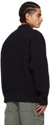 sacai Black Vented Cardigan