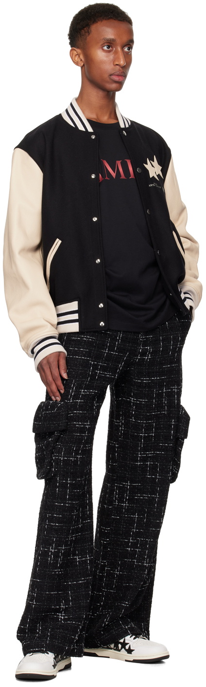 AMIRI Black Fleck Tweed Cargo Pants
