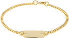 IN GOLD WE TRUST PARIS SSENSE Exclusive Gold Cable Price Tag Bracelet