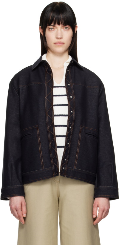 Photo: Max Mara Leisure Navy Lepre Jacket
