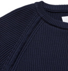 NANAMICA - Ribbed-Knit Sweater - Blue