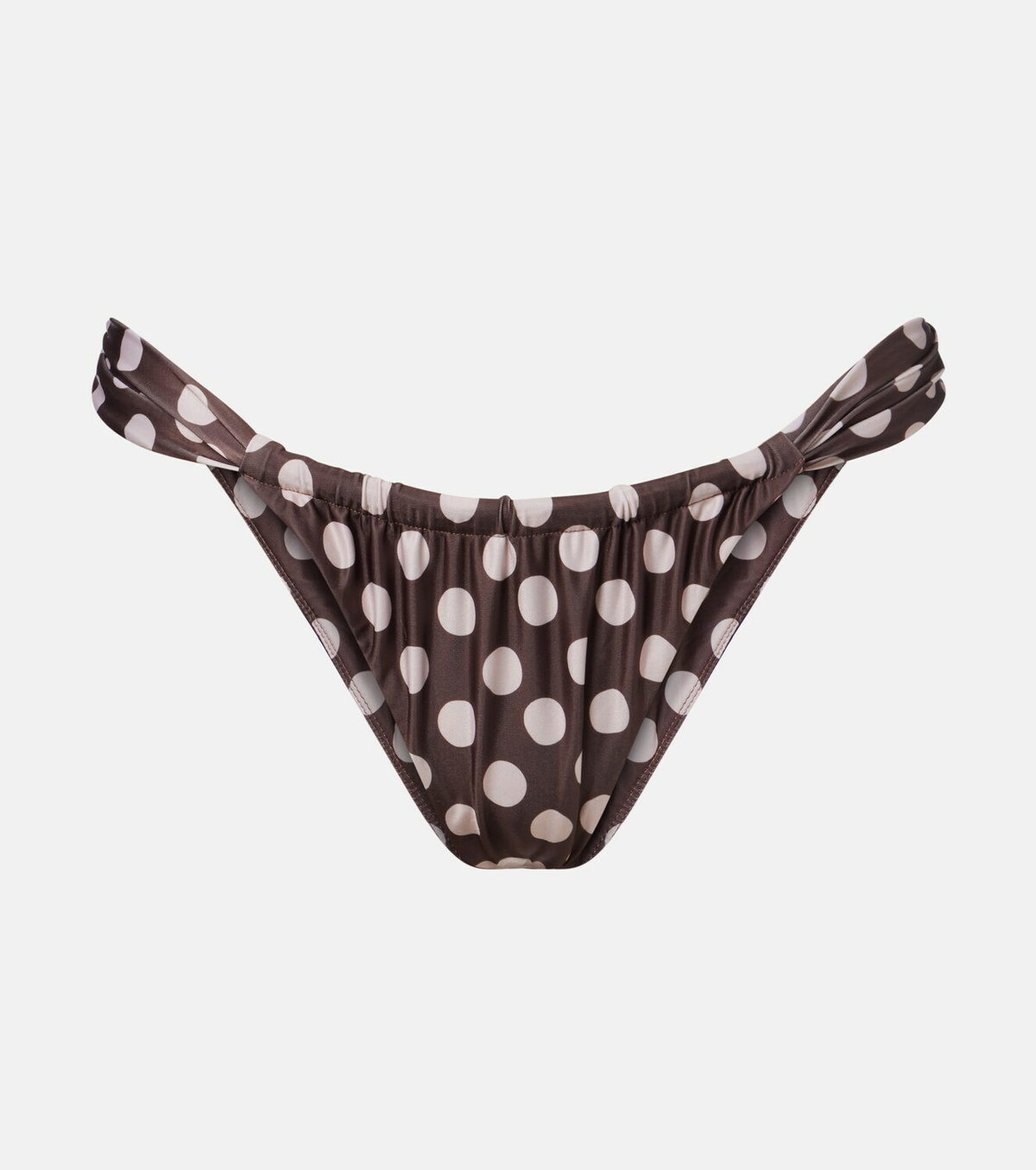 Faithfull Andez gathered polka-dot bikini bottoms